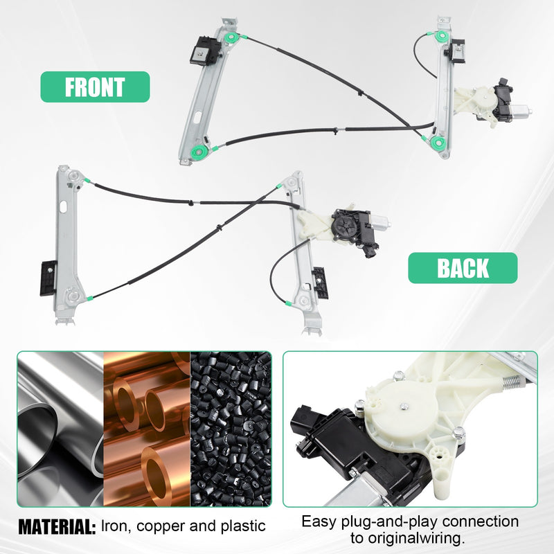 Power Window Motor and Regulator Assembly for Chevrolet Camaro 2011-2015