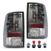 DURAFORCE Left Right Smoke Tail Lights Brake Lamps for Dodge Ram 1500 2500 3500 2009-2018