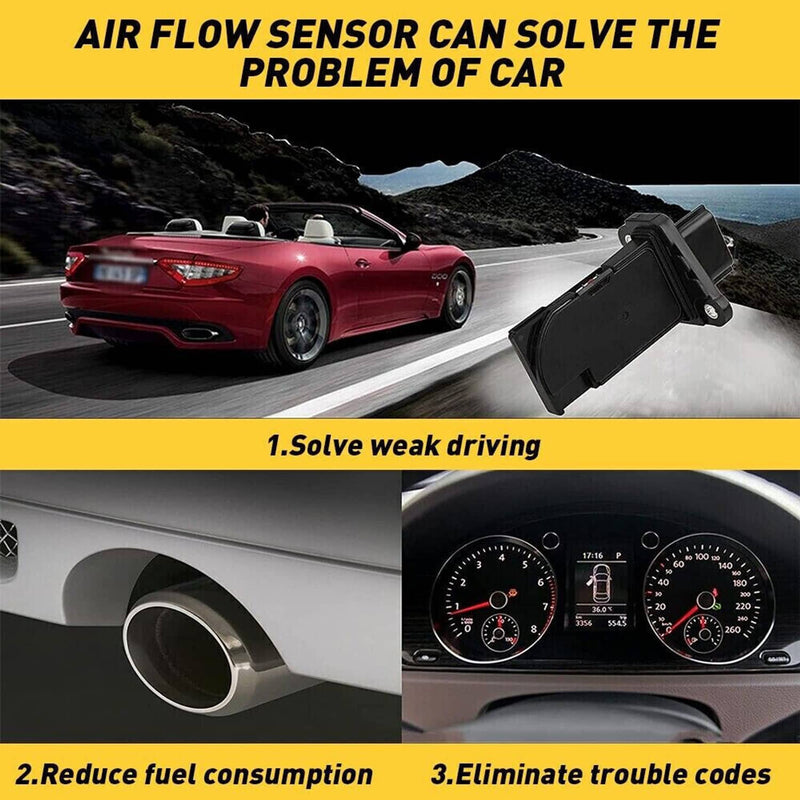 Air Flow Sensor Meter Black for Nissan Altima 2.5 Sentra 1.8 Mass