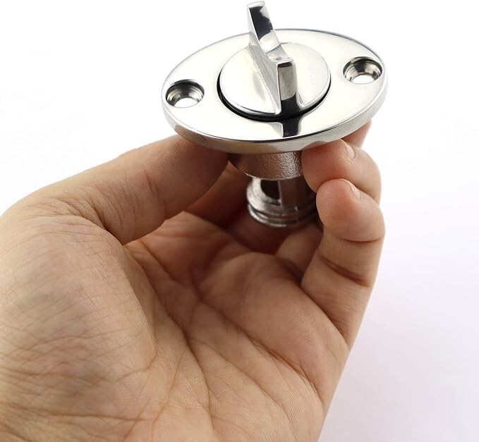 1Pc Oval Garboard Drain Plug 316 Stainless Steel Boat Fits 25mm 1 Inch Hole