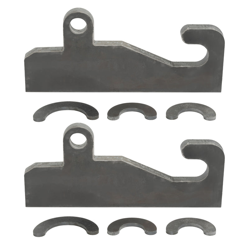 2PCS Quick Attach Coupler Loader Brackets With Wear Ears for JRB 416 Blank Steel