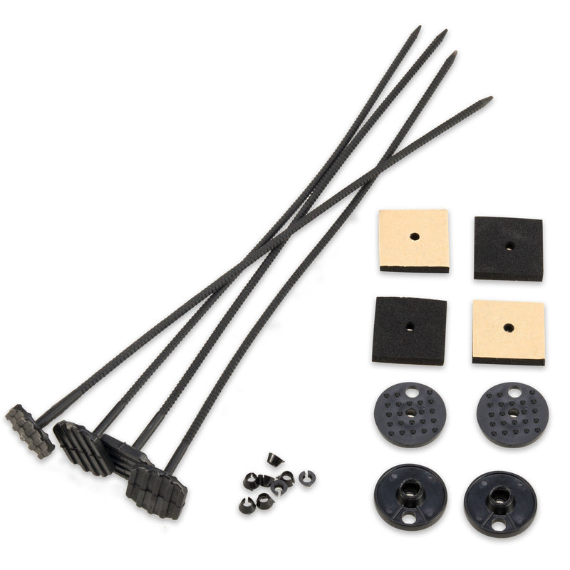 Aluminum Transmission Oil Cooler 4 Row for Auto Manual Radiator + Hose Mount Kit