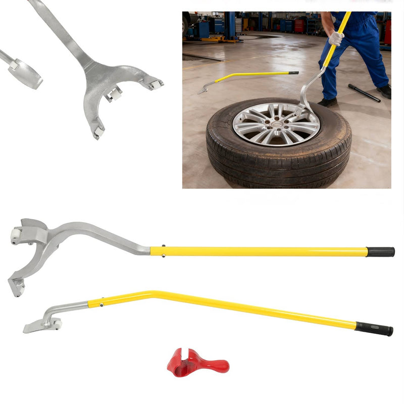 DURAFORCE Tire Changer Mount Demount Tool for Tubeless Truck 17.5 to 24.5 Powder Coated