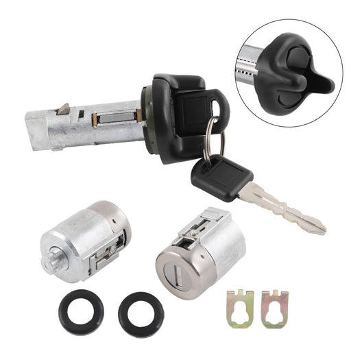 DURAFORCE Ignition Key Switch Cylinder and Door Lock Set with 2 Keys for Chevy GMC Pickup