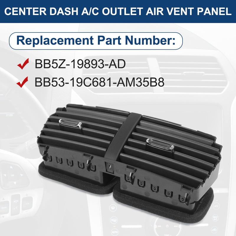 BB5Z-19893-AD Dash A/C Heater Air Outlet Louver Vent for Ford Explorer