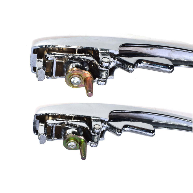 Door Handle Set Left Right with Keys Chrome for Volkswagen T1 Bug 1968-1978