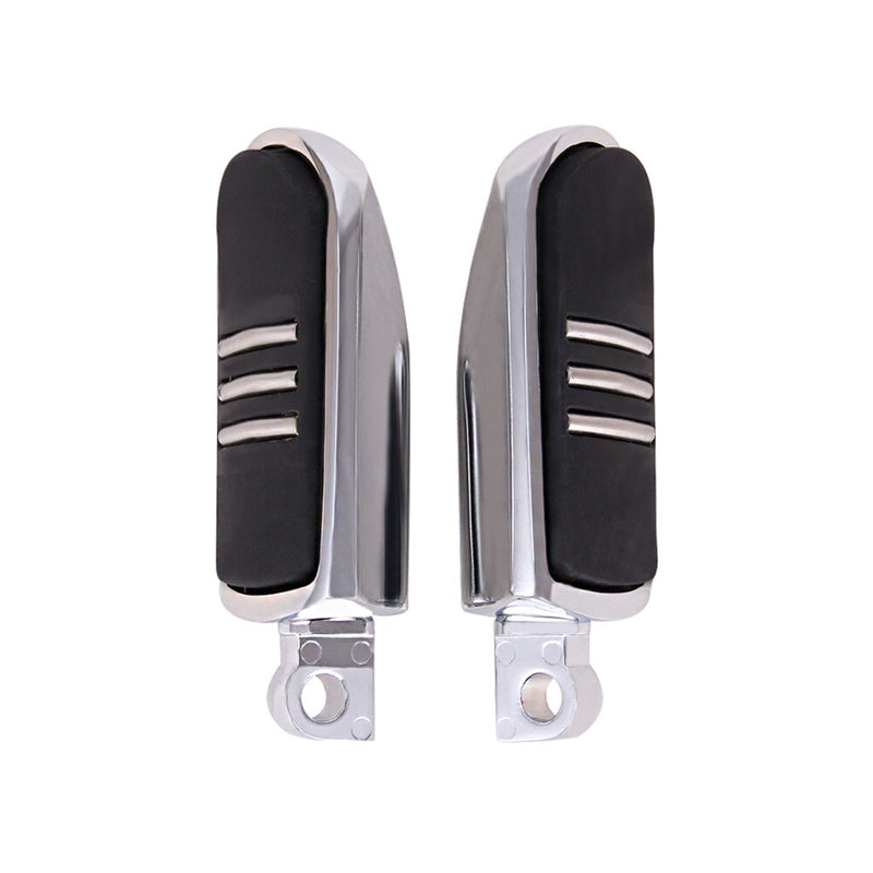 Chrome Long Highway Foot Pegs 1.25" Bars Fit for Harley Road King Street Glide