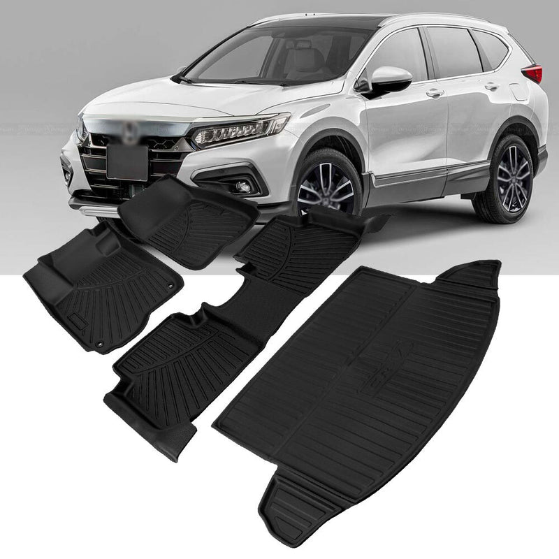 Car Floor Mats with Cargo Liner for Honda CR-V CRV 2017-2022 All Weather