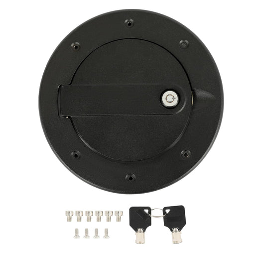 DURAFORCE Aluminum Locking Fuel Filler Door Gas Tank Cap Cover for Hummer H3 H3T 2006-2010
