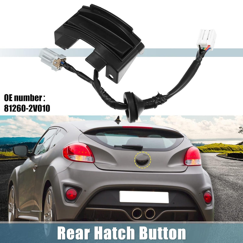 81260-2V010 Hatch Release Button Rear Trunk Latch for 2012-2017 Hyundai Veloster