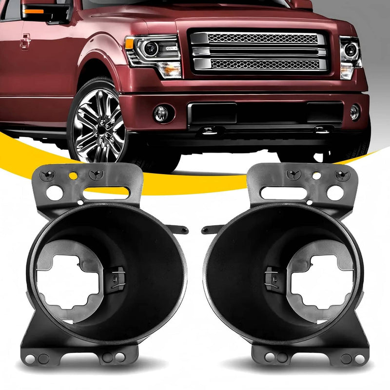 DURAFORCE Fog Light Bracket Bezel for Ford F-150 F150 2009-2010 Front Left Right Side Set