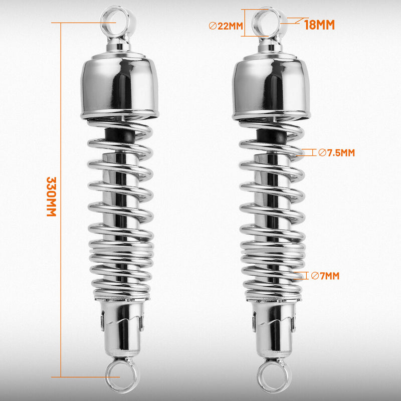 13" Rear Suspension Shocks Absorbers Pair for Harley Touring Road King 1984-2024
