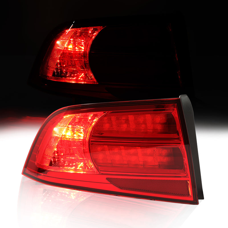 Driver Left Side Tail Light Assembly Rear Brake Lamp for Acura TL 2004-2008