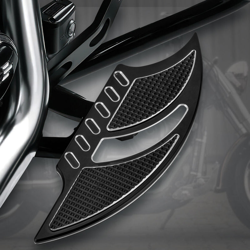 Male Mount Foot Pegs Footboards CNC Cut for Harley Softail FL 1986-24