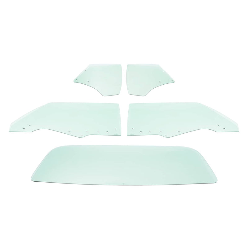 DURAFORCE Rear Side Window Glass for Chevrolet Chevelle 1970-1972 2 Door 5 Pcs