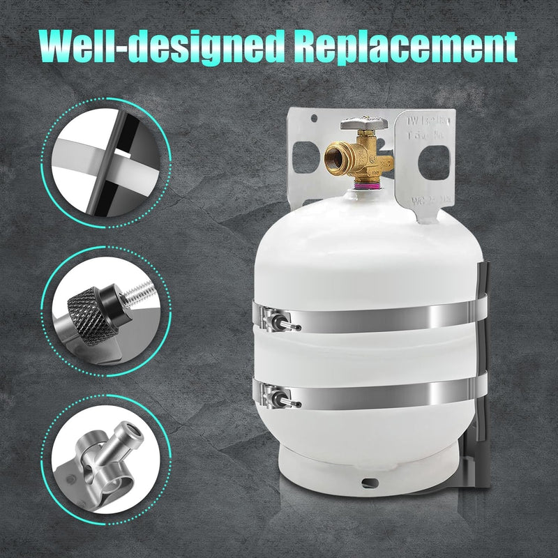 20lb Propane Tank Mounting Bracket Replace BKT-2290 for Vehicle RV Trailer Boat