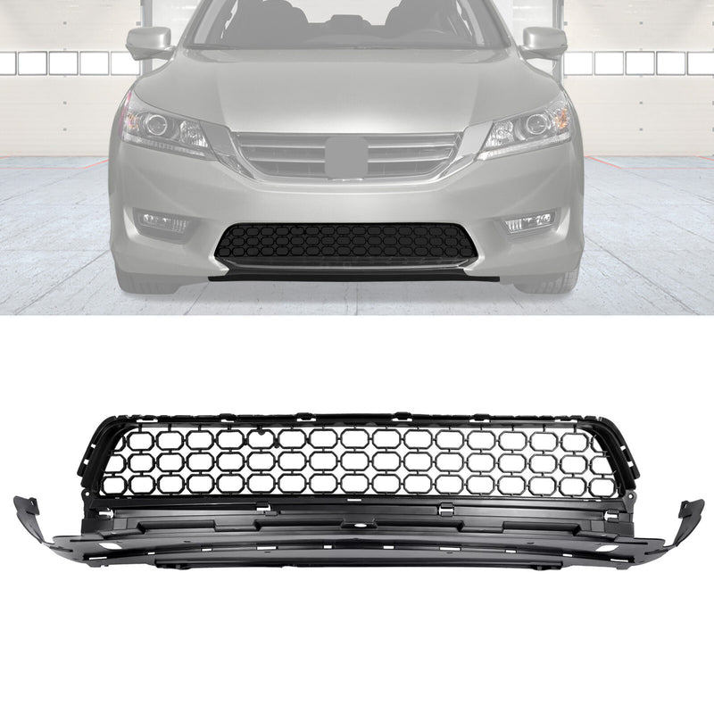 Bumper Lower Grille Assembly Front Black for Honda Accord 2013 2014 2015