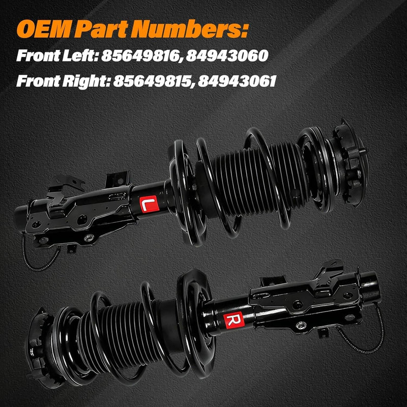 85649816 Front Strut Assys Pair with Electronic for Chevrolet Camaro 2016-2024