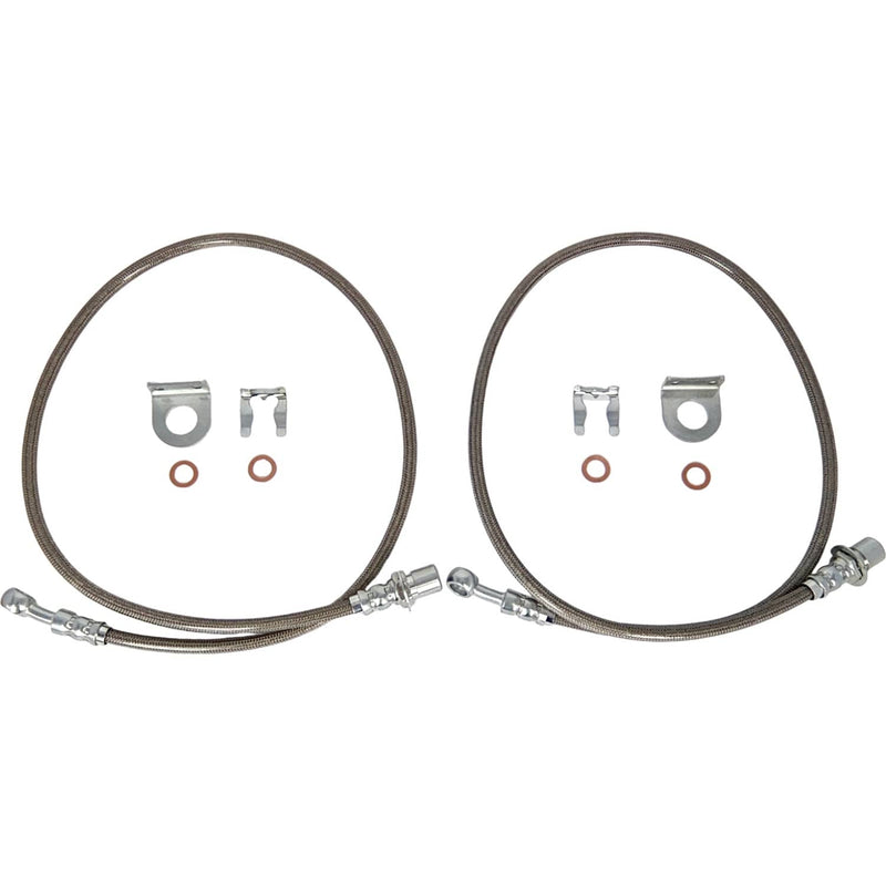 DURAFORCE Stainless Steel Extended Brake Line for Chevy for GMC Silverado Sierra 1500 2WD