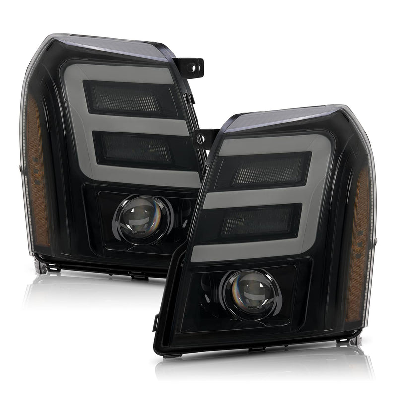DURAFORCE LED Projector Headlights HID/Xenon for Cadillac Escalade 2007-2010-2014 ESV EXT