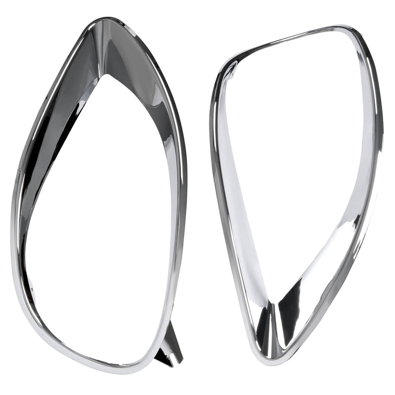DURAFORCE Chrome Headlight Bezel Trim Left & Right for Freightliner Columbia 2001-2017