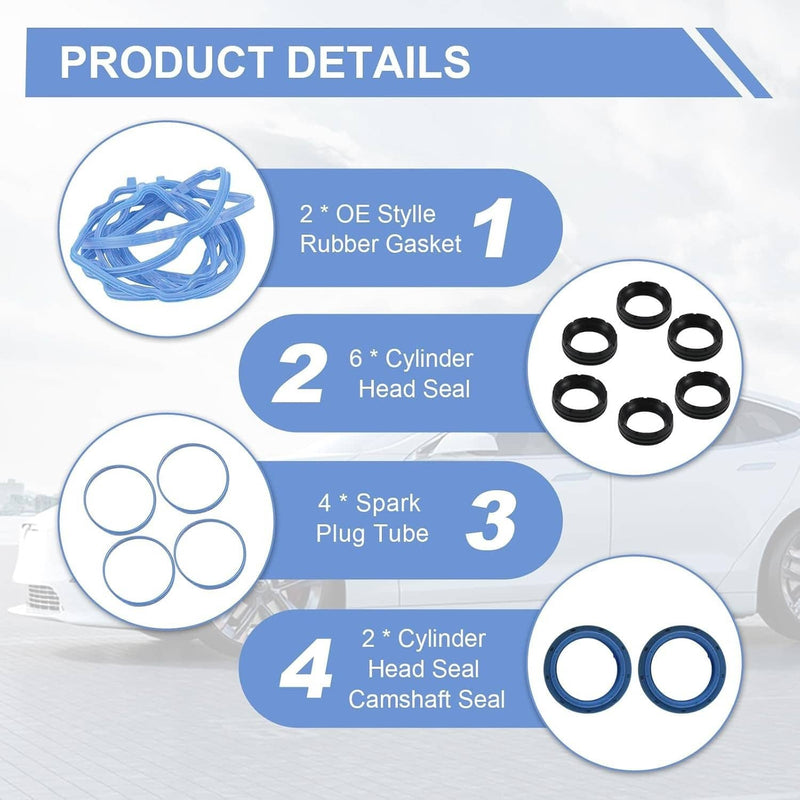 VS50805R Valve Cover Gasket Kit for Chrysler Dodge Jeep Ram 3.6L 2011-2016