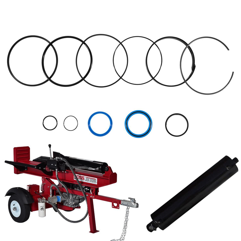 5.0" Bore x 2.0" Rod Hydraulic Log Splitter Cylinder Rebuild Seal Kit