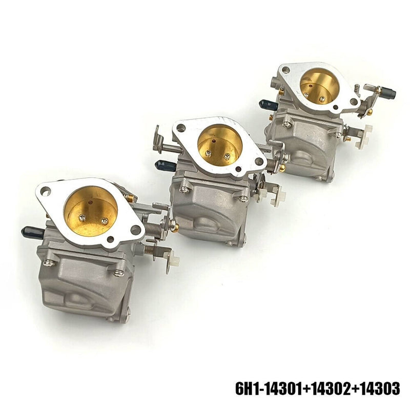 DURAFORCE 6H1-14301 6H1-14302 6H1-14303 00 Carburetor Set for Yamaha 2T 90HP Outboard