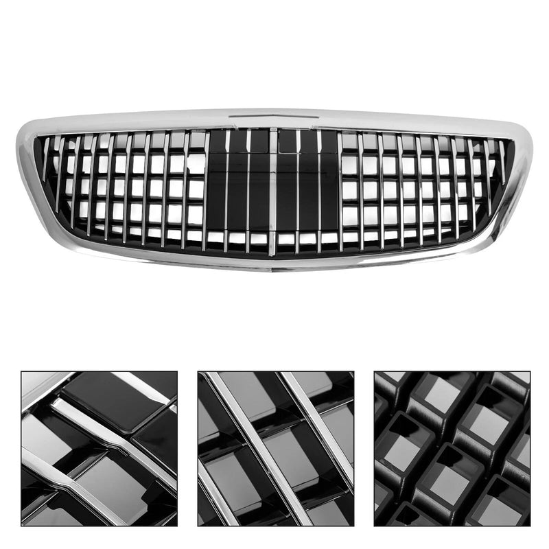 DURAFORCE Fit 2014-2020 Mercedes Benz S-Class W222 S450 Chrome Front Grille MayBach W/ACC