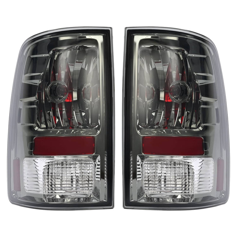 DURAFORCE Left Right Smoke Tail Lights Brake Lamps for Dodge Ram 1500 2500 3500 2009-2018
