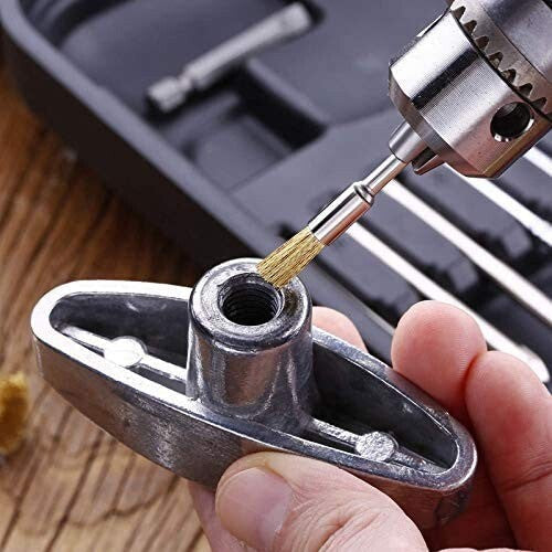 45Pcs Wire Brush Wheel Cup Pen Brush Mix Set for Dremel Rotary Tool Die Grinder