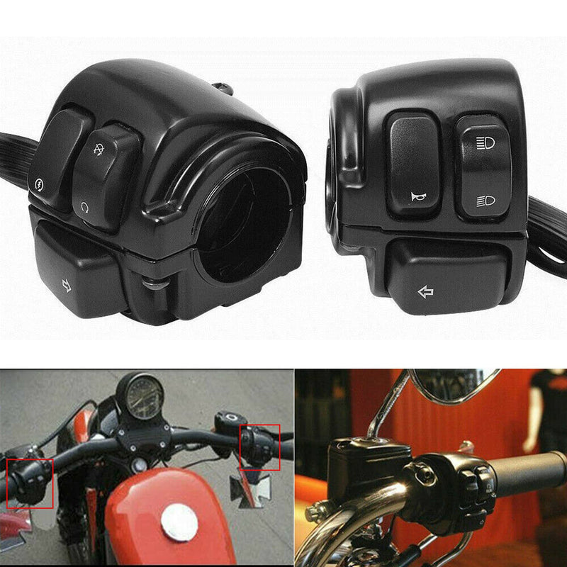 Handlebar Control Switches Wiring Harness for Harley Sportster Dyna 1996-2012