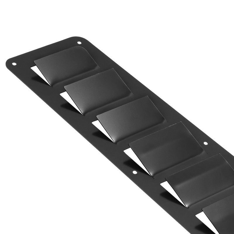 Universal Car Parts Hood Louver Vent Scoop Panel Set Cooling Kit Black