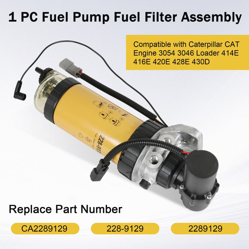 228-9129 Fuel Pump Filter Assy for CAT 3054 3046 414E 416E 420E Loader