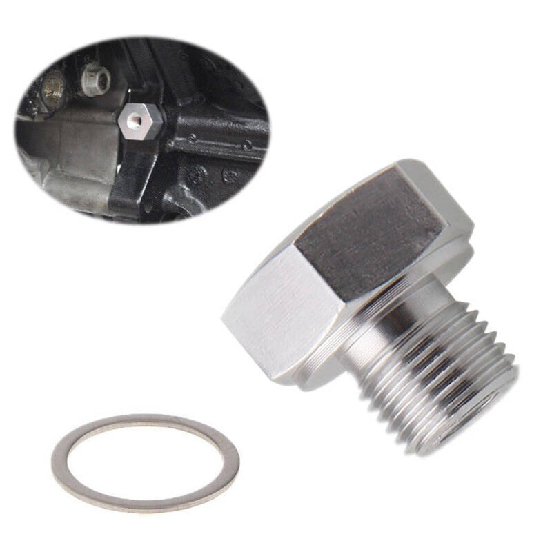Oil Pressure Sensor Adapter M16x1.5 to 1/8 NPT for GM LS Engine Swap Male Female