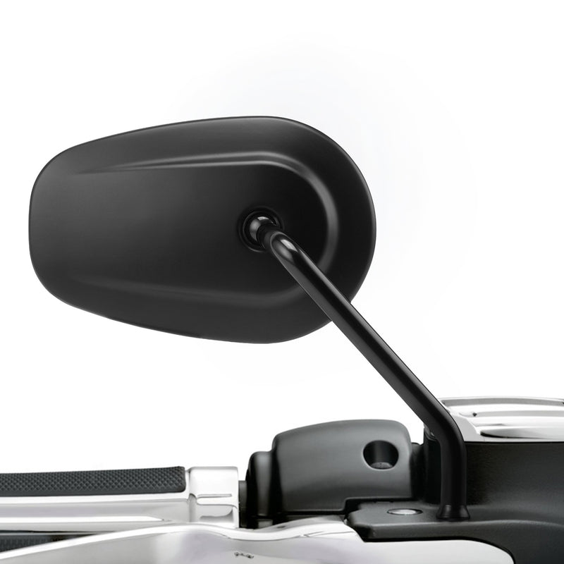 Teardrop Rearview Side Mirrors for Harley Sportster XL883 1200 Black 1982-2025