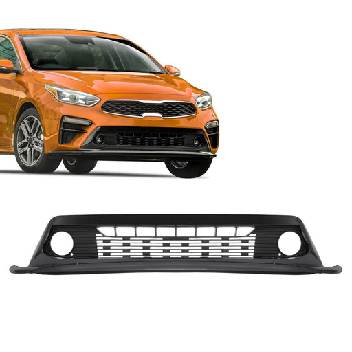 DURAFORCE #KI1015113 Front Lower Bumper Grille for Kia Forte 2019 2020 2021 Painted Black
