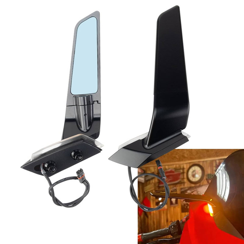 CNC Aluminum Adjustable Wind Wing Side View Mirrors for BMW S1000RR 2019-2026