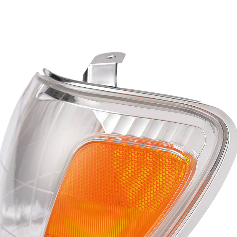 DURAFORCE Corner Signal Marker Lights for Land Cruiser 2005-2007 Chrome Amber L+R Set