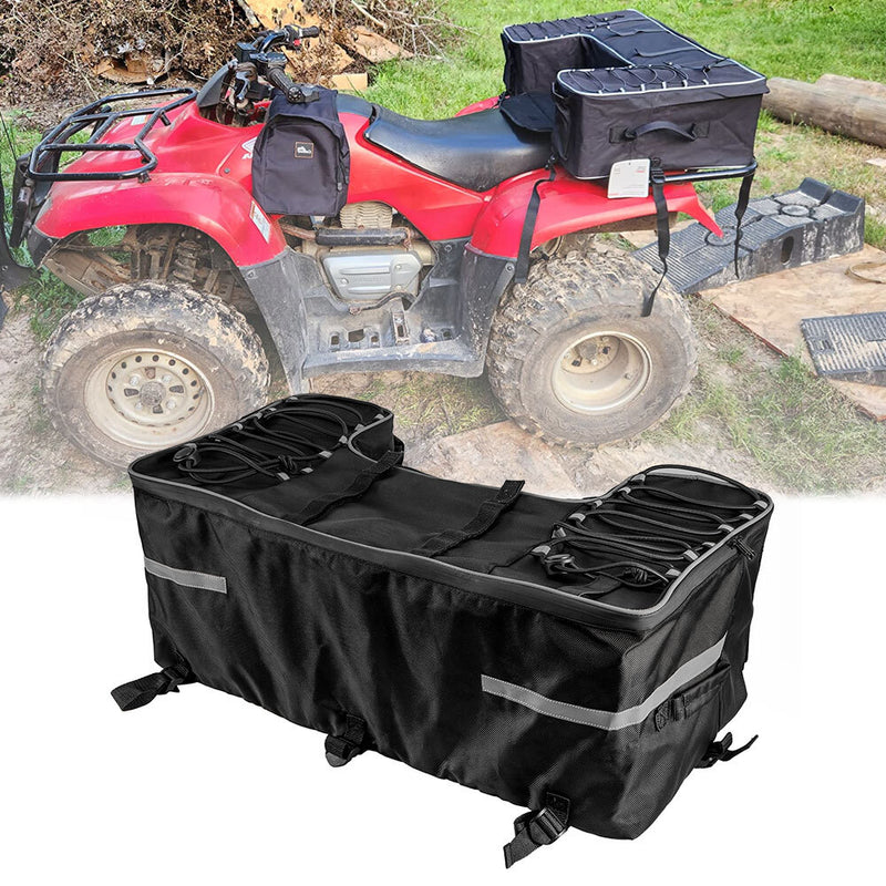 Passenger ATV Storage Bag Rear Seat for Arctic Cat Brute Force Sportsman