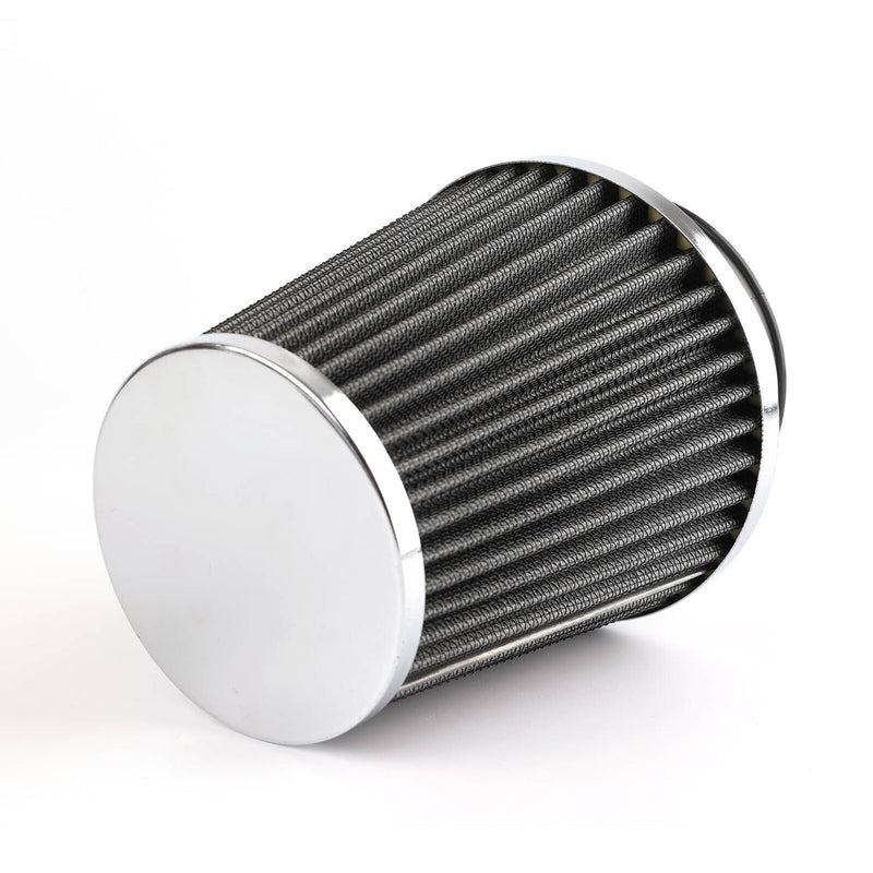 3" 76mm High Flow Inlet Dry Air Filter Cold Air Intake Cone Replacement