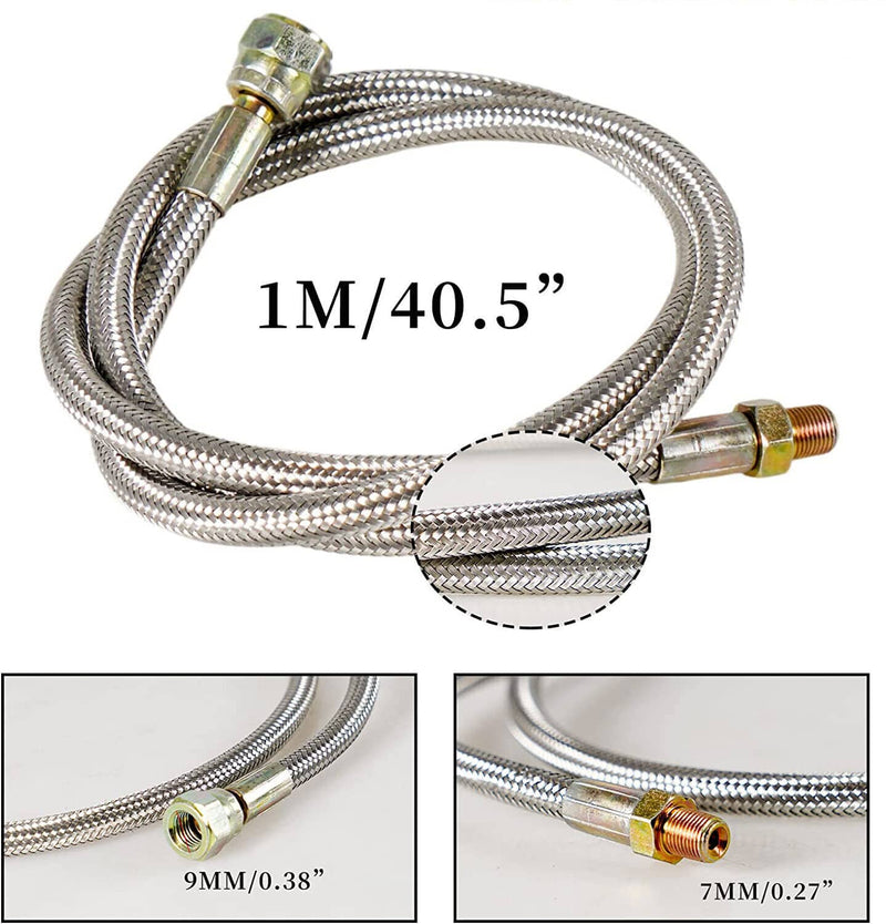 Oil Feed Line 10AN Oil Drain Return Fitting Kit for Turbo T3 T4 T6 GT45