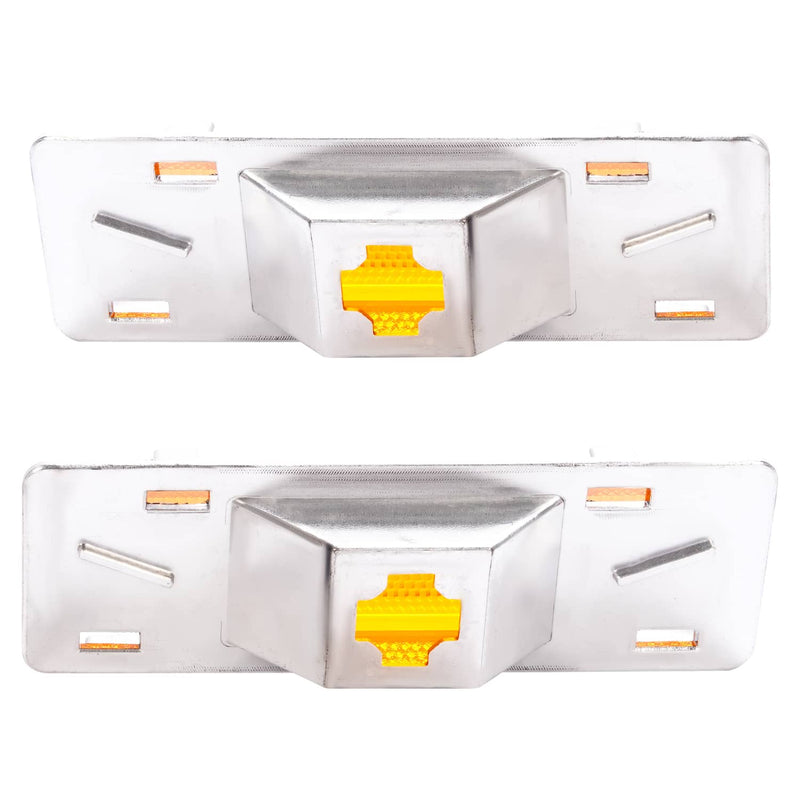DURAFORCE Yellow Lens Side Marker Lights for Chevy Camaro for Pontiac Firebird 82-92 2PC