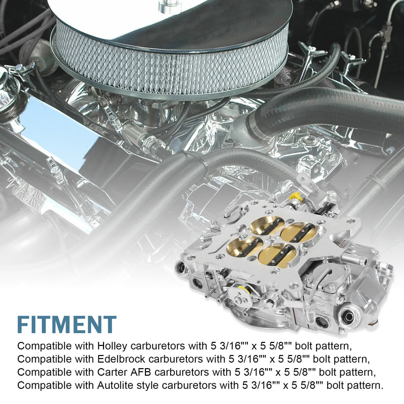 BR-67201 850CFM 4 Barrel Race Carburetor Double Pumper Mechanical