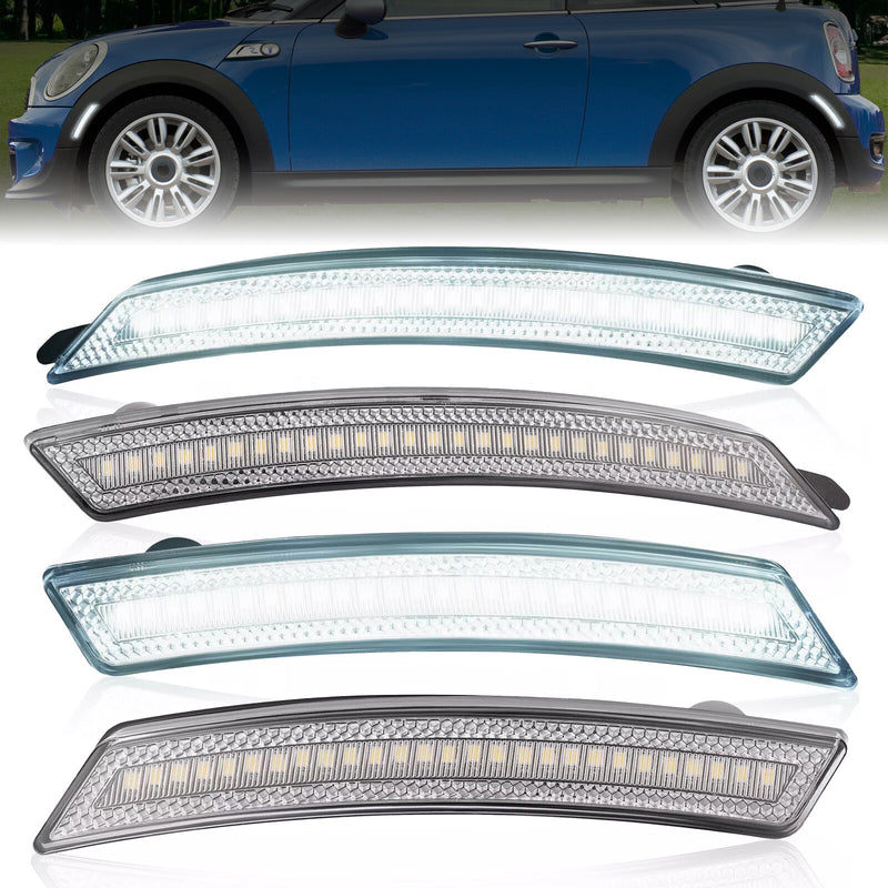 Front Rear LED Side Marker Fender Lights for Mini Cooper R55 R56 R57 R58 R59