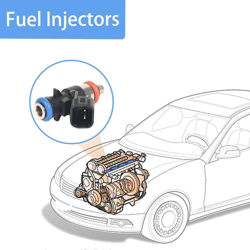 0280158233 Fuel Injectors for Chrysler Dodge Ram Jeep 3.6L V6 6Pcs