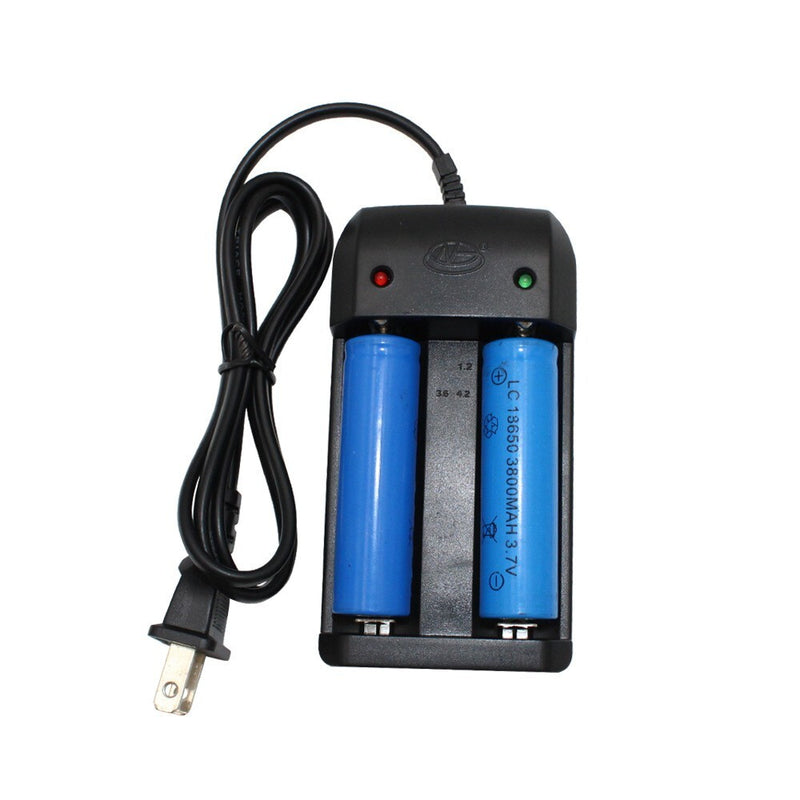 Lithium Li-Ion 14500 26650 Battery Double Charger 2 Adjustable Positions