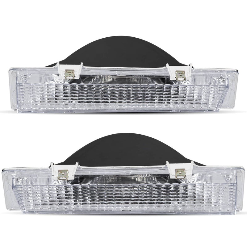 DURAFORCE Front Park And Turn Signal Light Lamps for Chevy Monte Carlo SS 1981-88 Pair