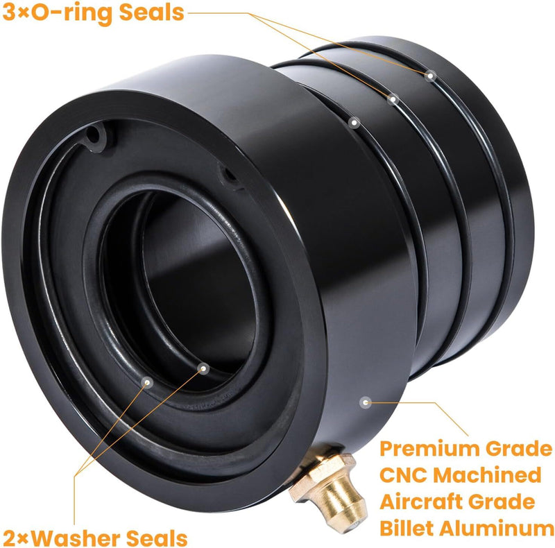 MG21103 Black Front Inner Outer Axle Tube Seal Kit for Jeep Wrangler YJ JK TJ