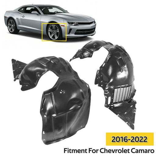 DURAFORCE #1248296 #1249296 Inner Fender Liner for Chevrolet Camaro 2016-2022 Set